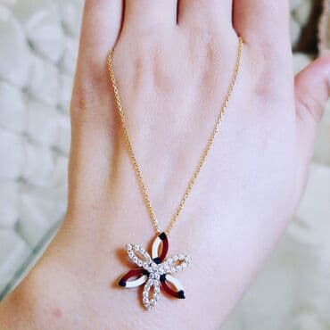 tək qaş: Boyunbağı, Sarı qızıl, 585 Əyar, 285 g — 1