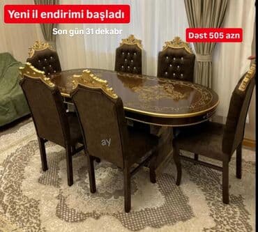 Elə indi sifariş edin! ⏰ Son endirim günü: 31 dekabr 🪑 *Masa dəsti