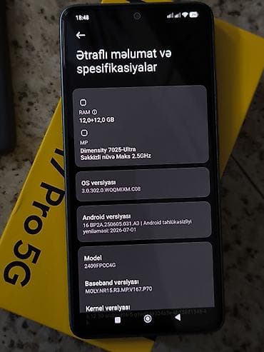 Poco M7 Pro 5G, rəng - Mavi, Sensor, Barmaq izi, Simsiz şarj — 2