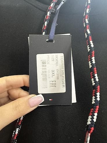 kişi plaşları: Svitşot, Tommy Hilfiger, XL, rəng - Qara — 2