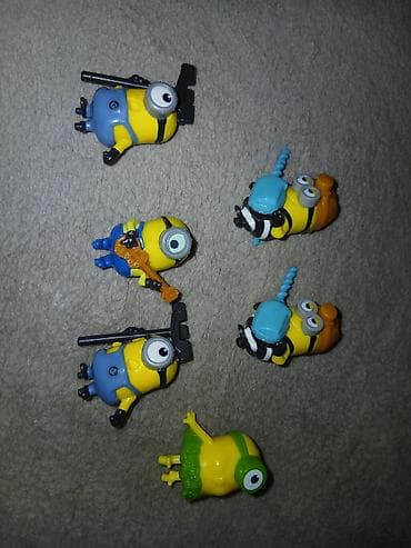 Oyuncaq fiqurlar: Kinder minions temalı fiqur dəsti set 10man - Ümumi say: 7 ədəd mini — 1