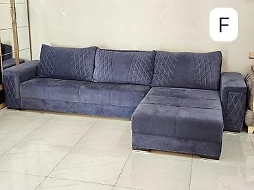 Divanlar: Künc divan, İşlənmiş, Açılan, Bazalı, Parça, Pulsuz çatdırılma — 1