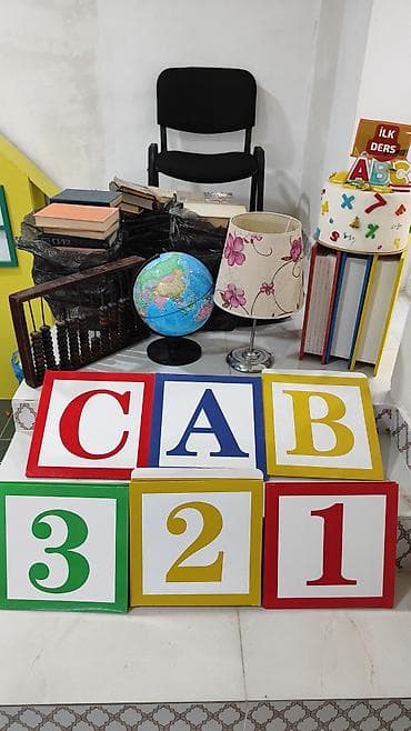 zəfər günü aid şəkillər: Məktəb/təhsil mövzulu dekor və rekvizit komplekti Tərkib: - Açıq mavi — 2