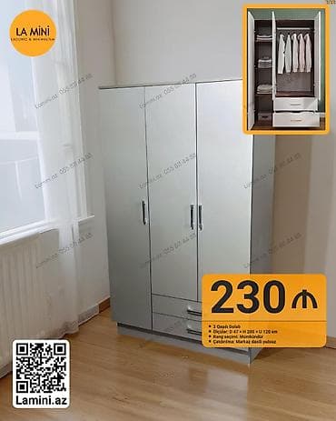 retro mebel: 3 двери, С выдвижными ящиками, Другой цвет, Распашной, Прямой шкаф — 1