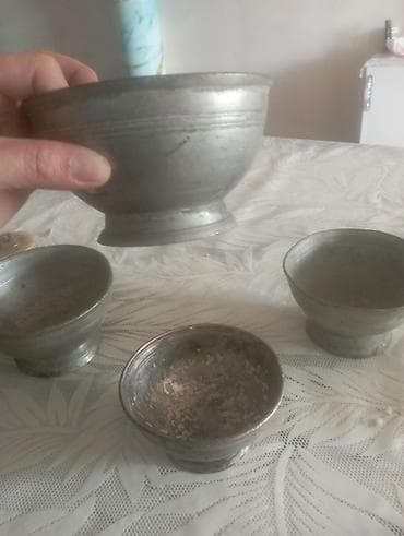 bezekli yumurta sekilleri: Kasalar, 4 ədədli dəst, rəng - Boz, Metal — 1