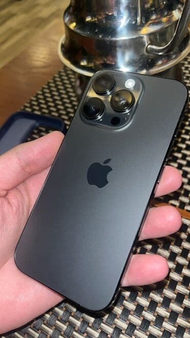 IPhone 16 Pro, 128 GB, Black Titanium, Zəmanət, Simsiz şarj, Face ID