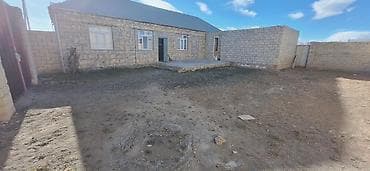 badamdarda satilan evler: Satılır: həyət evi 3 otaqdi metbex sanuzer icerdedi - Daş hasarla tam — 3