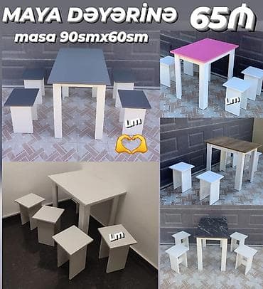Masa ve oturacaq yeni
