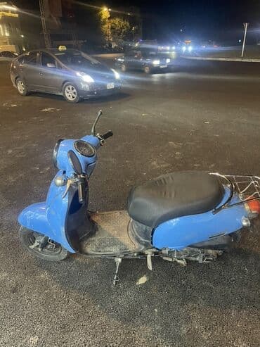 питбайк в азербайджане: Mavi rəngli şəhər skuter - Korpus: kompakt, klassik yuvarlaq faralı — 2