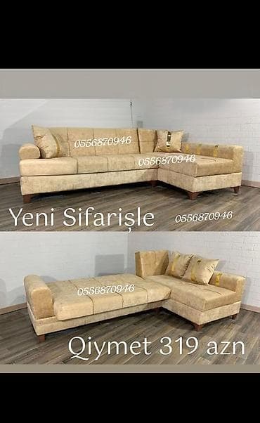 stul gence: Künc divan, Qonaq otağı üçün, Parça, Bazalı, Açılan, Kitab — 10