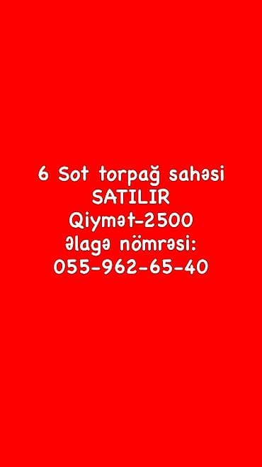 torpaq elanlari: 6 sot — 1