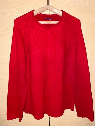 розовые мужские кофты: Kisi sviterleri qirmizi rengde Veziyyetleri eladir Razmer — 7