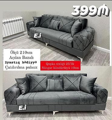 divanl: Divan açılan bazalı Yep yeni model 399 azn rəng seçimi var çatdırılma — 1