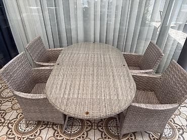 Həsir masa dəsti satılır 275₼. Ünvan ənvər