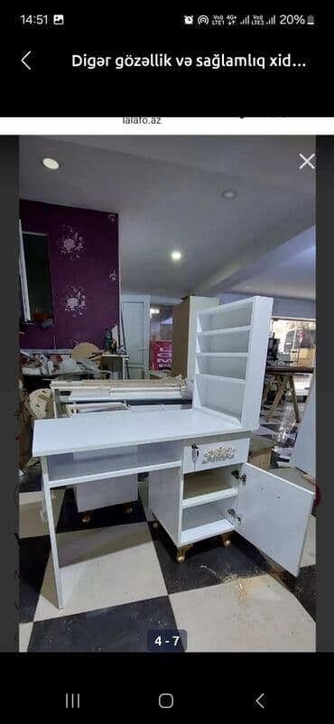 куханная мебель: Новый, Косметологическая кушетка, Нескладной, цвет - Белый — 16