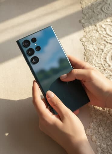 Samsung Galaxy S22 Ultra, rəng - Yaşıl, Barmaq izi