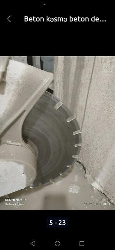 elektr: Beton kəsmə və deşmə xidməti - Dəqiq və təmiz kəsim: divar, döşəmə və — 3