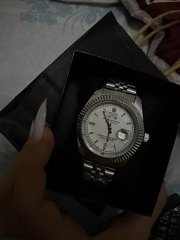 Smart qolbaqlar: Yeni, Qol saatı, Rolex, rəng - Gümüşü — 1