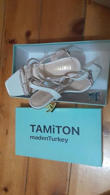 sendel: YSL, Ölçü: 36, rəng - Ağ, Yeni — 4
