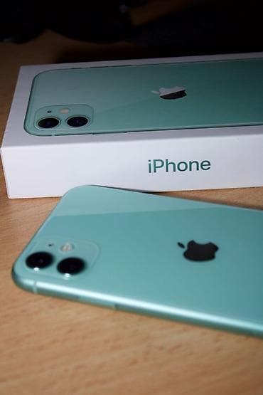Мобильные телефоны и аксессуары: IPhone 11, 128 ГБ, Зеленый, Face ID — 1