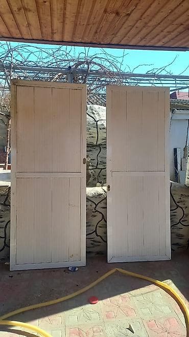 bos qutu satisi: Ağ rəngdə 2 ədəd iç qapı dəsti - Material: ağac əsaslı (şaquli — 1