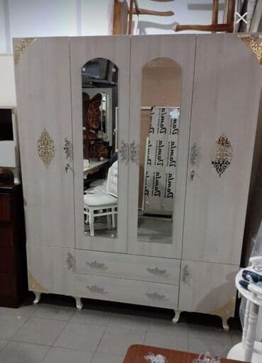 laminat qiyməti: Yeni, Açılan, 4 qapılı Düz dolab, Dolab-asılqan, Azərbaycan — 27