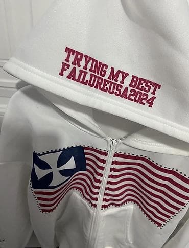 off white prsluk: Svitşot, M, rəng - Ağ — 1