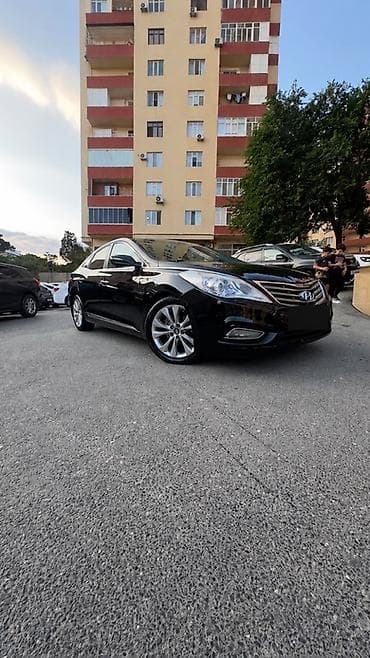 mercedes e class: Hyundai Grandeur (Azera) – qara rəngli biznes-sedan 🤝 Real alıcı ilə — 3