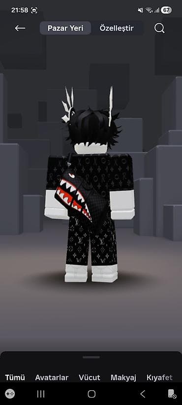 oglan ucun sepler: Roblox avatar dəsti – qaranlıq stil Paketin tərkibi: - Qara temalı — 3