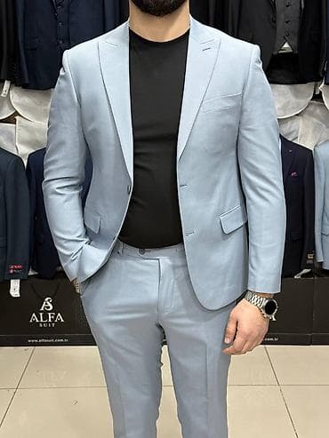 kisi kostyum modelleri: Kostyum, Demisezon, rəng - Boz — 3