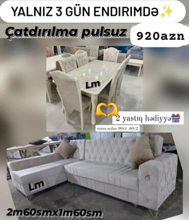 куплю обеденный стол: Masa və oturacaqlar, Divan — 1