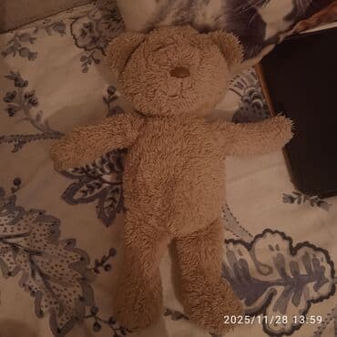 yumşaq konstruktorlar: Yumşaq oyuncaq ayı - Rəng: açıq qəhvəyi/bej - Material: yumşaq plyuş — 2