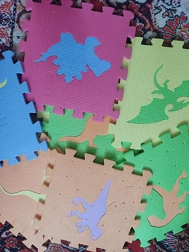 qapi otag: Uşaq üçün EVA köpük puzzle döşəmə – dinozavr mövzulu - Bir-birinə — 1