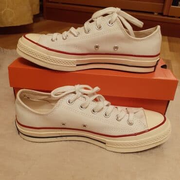 женские кеды converse chuck taylor: Размер: 39, цвет - Белый, Б/у — 4