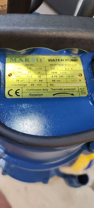 islenmis su matorlari: Nasos, Ev üçün (məişət), Quyu üçün, Suvarma üçün, quraşdırılma Sualtı, Yeni — 2