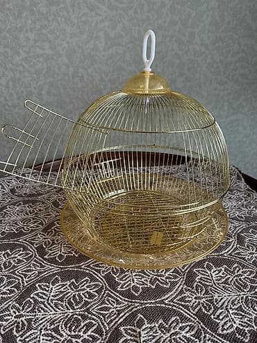 hamster kac lira: Quş qəfəsləri – 3 ədəd dəst 1) Yaşıl metal qəfəs - Material: toz — 3