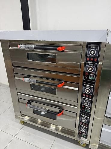 İstehsal avadanlığı: Elektrik soba, Çörək, Şirniyyət üçün, Pizza, 3 mərtəbəli, Yeni — 4