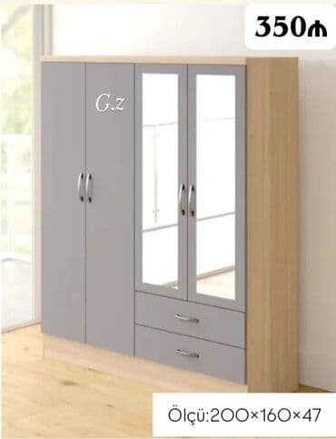 armud koltuk: Yeni, Açılan, 3 qapılı Düz dolab, Qarderob, paltar dolabı, Azərbaycan — 6