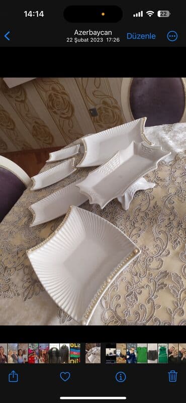 вазы для фруктов и конфет: Обеденный набор — 1