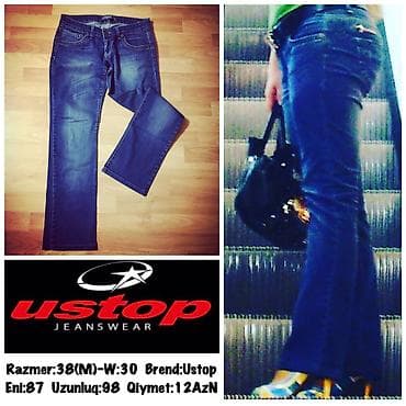 cins paltar: Razmer:38(M)-W:30 Brend:Ustop
Eni:87 Uzunluq:98
Qiymet:12AzN — 1