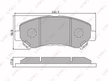 Nəqliyyat: LYNXauto Ön Əyləc Bəndi (Naklatka) BD-5711 NISSAN, SUZUKI OEM — 2