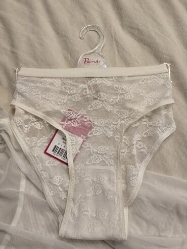 eyri ayaqlar ucun geyimler: Ağ gecəlik Penti firması.Təzədir.etiketi üstündə.Xı öıçü (L da — 2