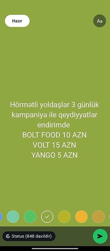 Sürücü-kuryer tələb olunur, Gündəlik ödəniş, Təcrübəsiz