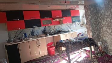 ucuz metbext mebeli: Mətbəx mebeli dəsti - Üst modullar: qırmızı-qara rəngli, bir neçə — 1