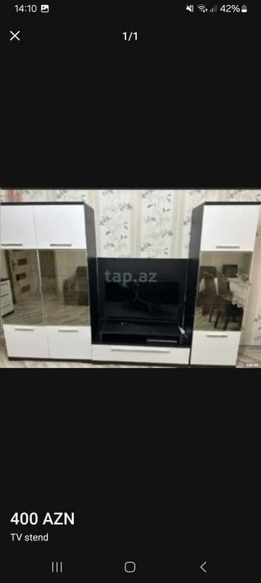 ватный матрас детский: Б/у, Прямой ТВ стенд, С полками, Ламинат — 1