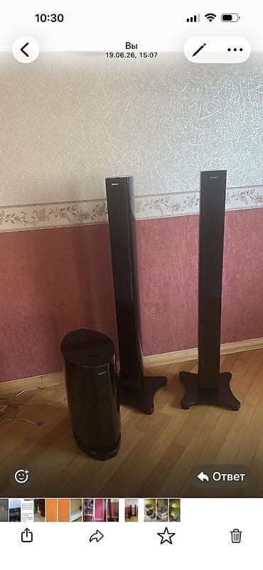 masaustu komputer dəsti: Колонки sony 4 штуки и усилитель, колонки panasonik 4 штуки — 2