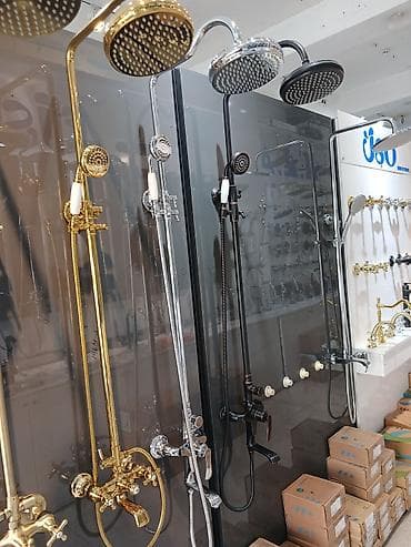 su şlanq: Uso eca duş stayaklar hamam aksesuarları Retro üslubda duş sistemi – — 4