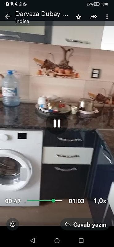 2 otaqlı mənzil: Kirayə mənzil – mebel və məişət texnikası ilə - Geniş və işıqlı — 9