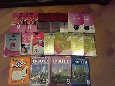 Книги и журналы: Dərsliklər. Есть ещё разные учебники,тесты,словари по всем предметам — 9