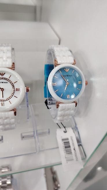 armani canta: Emporio Armani qadın saatları – zərif keramika kolleksiyası • Korpus — 10